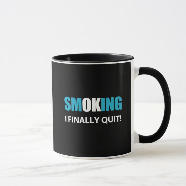 I Finally Quit - Stopped Smoking Reward Mug (Right)