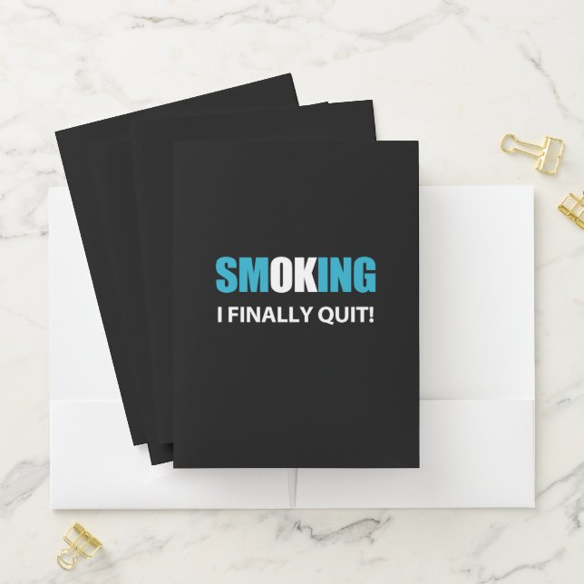 I Finally Quit - Stopped Smoking Reward Pocket Folder (In Situ)