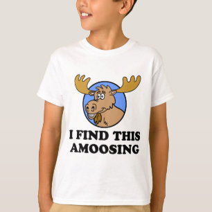 I Find This Amoosing Funny Moose Pun T-Shirt