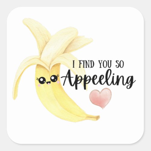 I Find You So Appeeling Banana Sticker