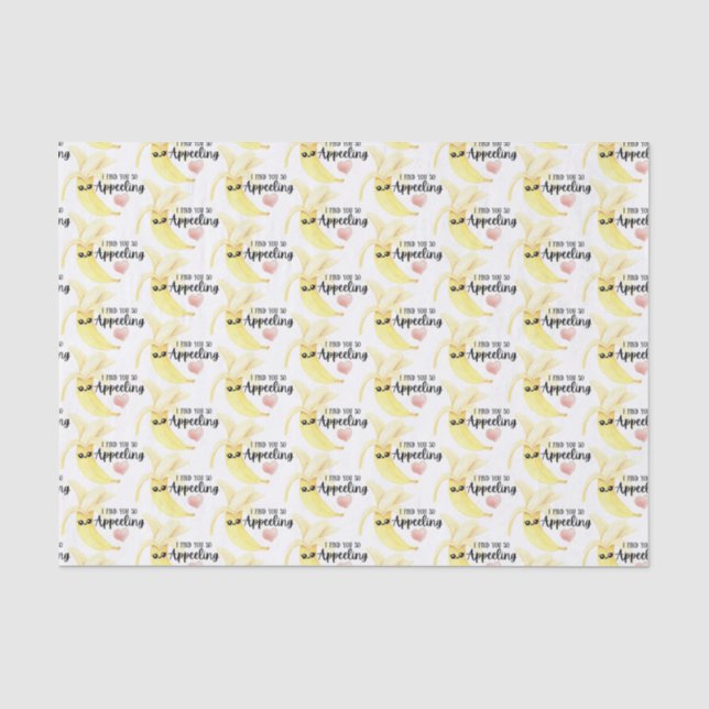 I Find You So Appeeling Banana Tissue Paper  (Front)