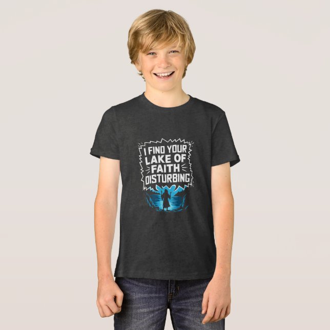 I Find Your Lack of Faith Disturbing Tri-Blend Shirt (Front Full)