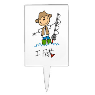 I Fish Cake Topper