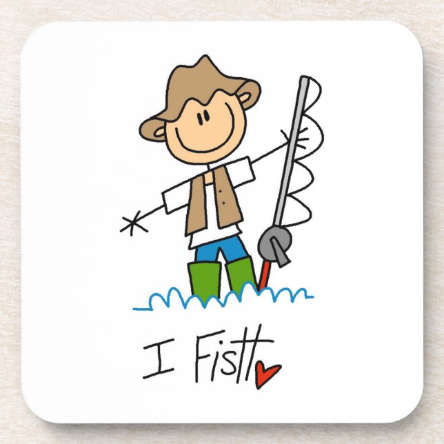 I Fish Drink Coaster (Front)