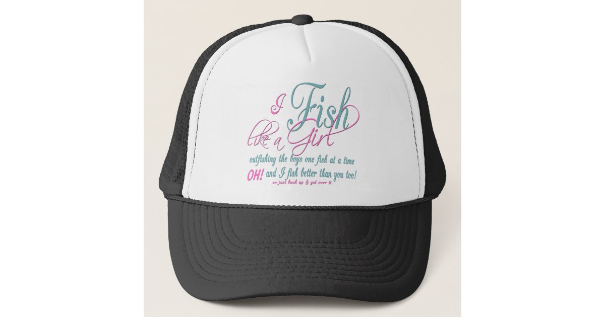 Daddy's Little Fishing Girl Trucker Hat