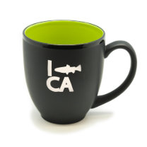 I Fish YourState Matte Black/Green Bistro Hilo Mug