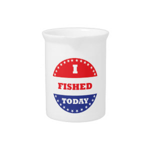 I Fished Today Drink Pitcher