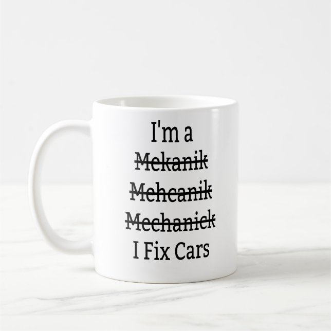 I Fix Cars Coffee Mug (Left)