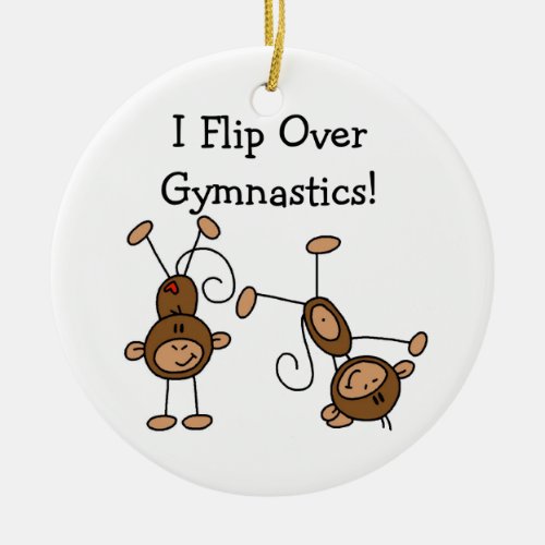 I Flip Over Gymnastics Ceramic Ornament