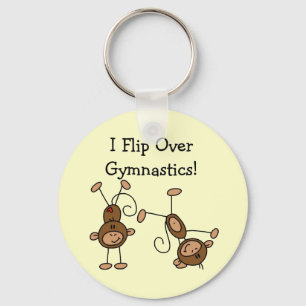 I Flip Over Gymnastics Keychain