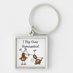 I Flip Over Gymnastics Keychain