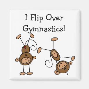 I Flip Over Gymnastics Magnet