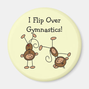 I Flip Over Gymnastics Magnet