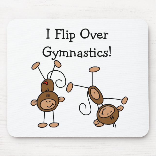 I Flip Over Gymnastics Mouse Pad (Front)