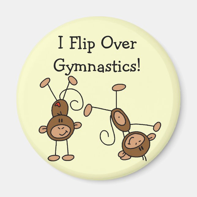 I Flip Over Gymnastics Tshirts and Gifts Magnet (Front)