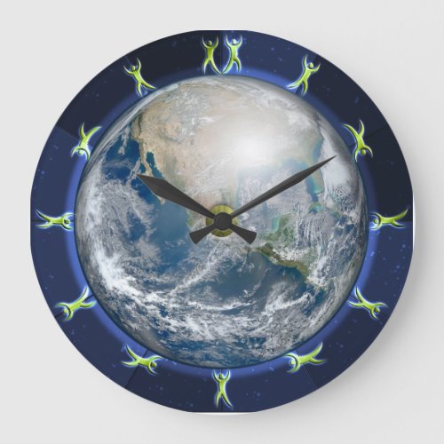 I Flippin Love This Planet Wall Clock Large Clock