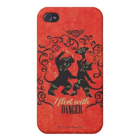 I Flirt With Danger 2 Cover For Iphone 4