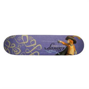 I Flirt With Danger (color) Skateboard Deck by pussinboots at Zazzle