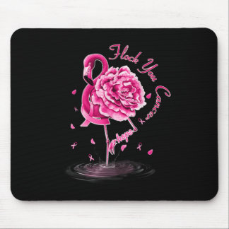 i flock you breast cancer tee pink flamingo breast mouse pad