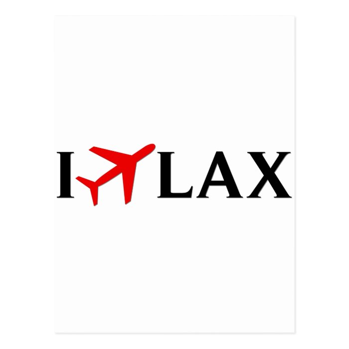 I Fly LAX   Los Angeles International Airport Postcards