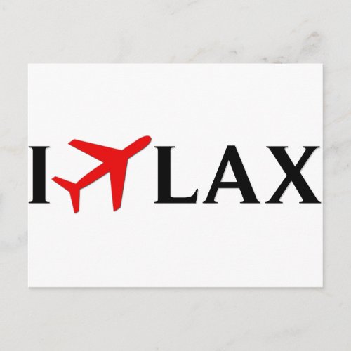 I Fly LAX _ Los Angeles International Airport Postcard