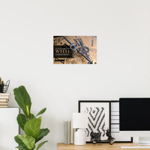 "I follow through" Motivation Affirmation Poster