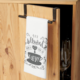 I Followed My Heart and it Led me to Coffee  Kitchen Towel