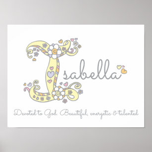 Baby Name Isabella Gifts on Zazzle