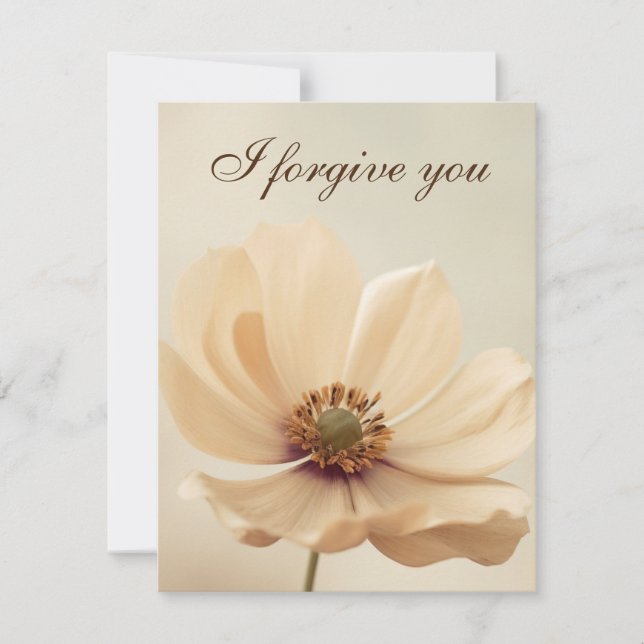 i forgive you flower invitation (Front)