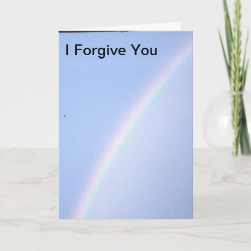 I Forgive You Poem Card