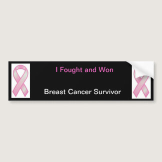 I fought and won- Breast cancer Bumper Sticker