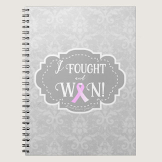 I Fought and Won | Breast Cancer Survivor Notebook