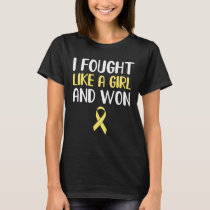 i fought childhood cancer and won cancer survivor T-Shirt