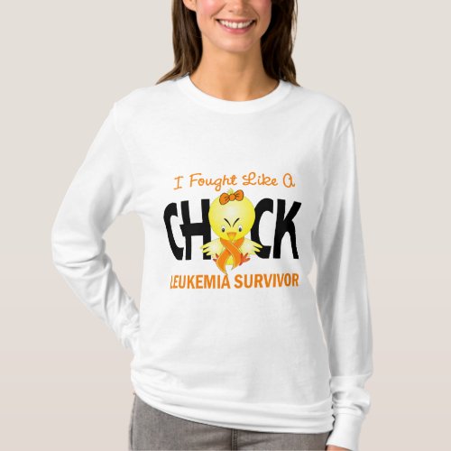 I Fought Like A Chick Leukemia Survivor T_Shirt