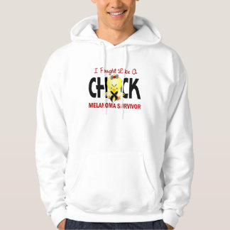 I Fought Like A Chick Melanoma Survivor Hoodie