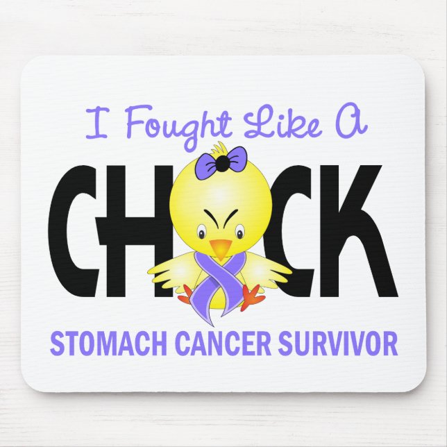 I Fought Like A Chick Stomach Cancer Survivor Mouse Pad (Front)