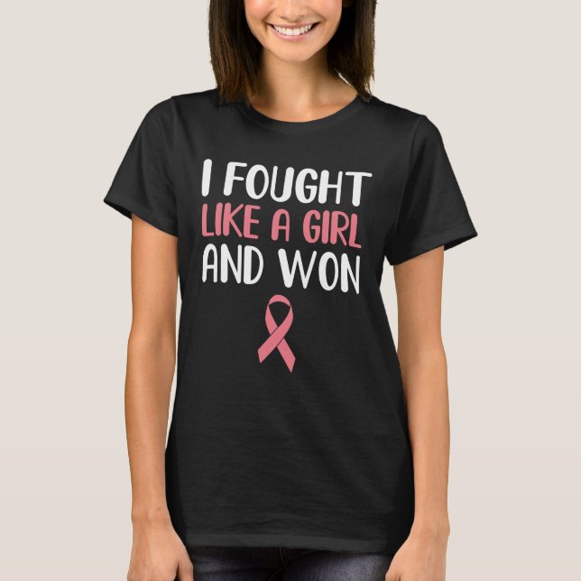 i fought uterine cancer and won cancer survivor T-Shirt (Front)