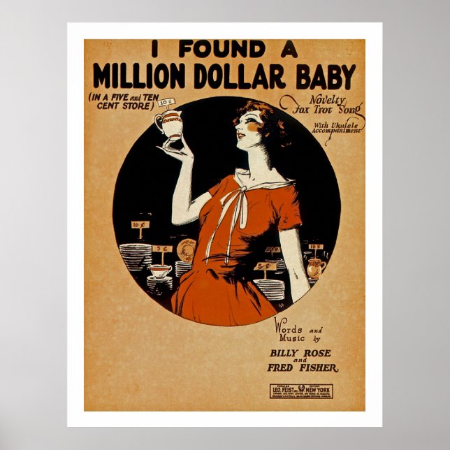 I Found A  Million Dollar Baby Poster (Front)