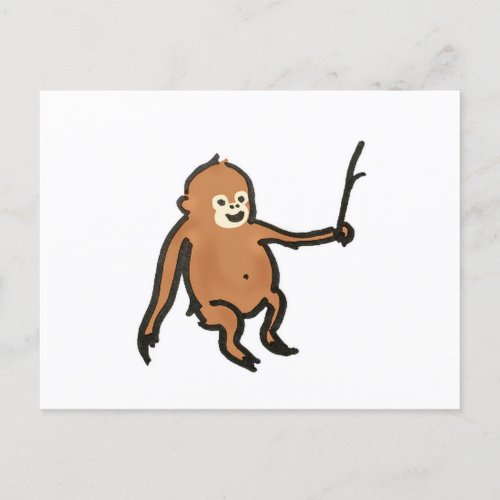 I found a nice stick Postcard