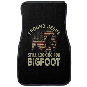 I Found Jesus Still Looking Bigfoot Funny Summer C Car Floor Mat