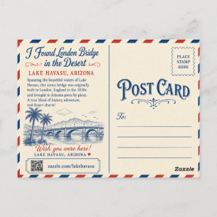 I Found London Bridge in the Desert Lake Havasu Postcard