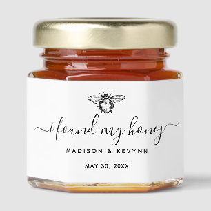 I Found My Honey  Wedding  Jar Favors