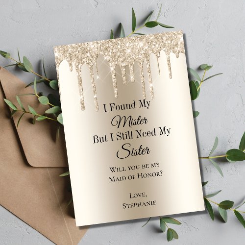 I Found My Mister Bridal Party Proposal Cards