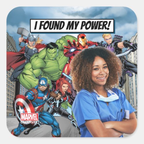 I Found My Power _ Everyday Heroes Square Sticker