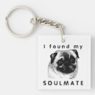 I found my pug soulmate keychain