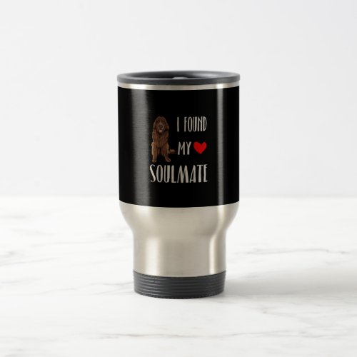 I Found My Soulmate Newfoundland Dog Lover Travel Mug