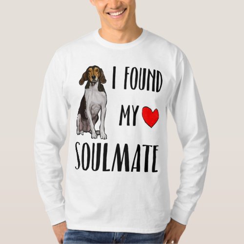 I Found My Soulmate Treeing Walker Coonhound Dog L T_Shirt