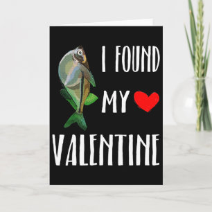 I Found My Valentine Day Hatchetfish Fish Lover  Card