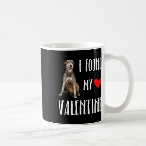 I Found My Valentine Day Irish Wolfhound Dog Lover Coffee Mug