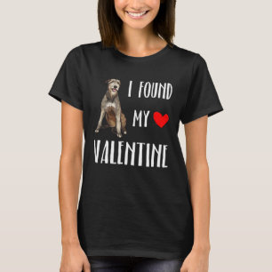 I Found My Valentine Day Irish Wolfhound Dog T-Shirt